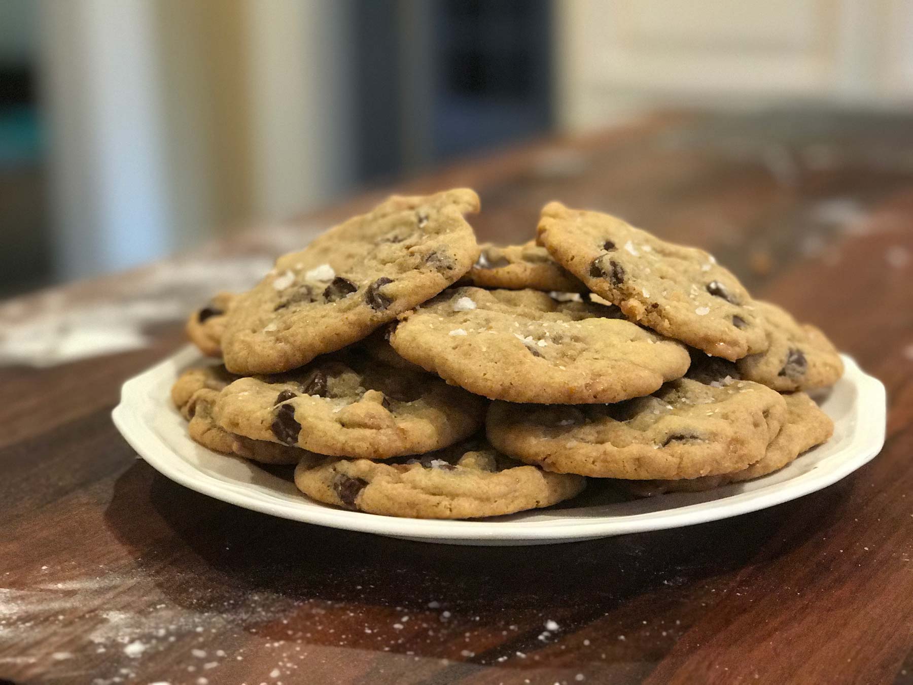 Chocolate Chip Toffee Cookies, the finished product